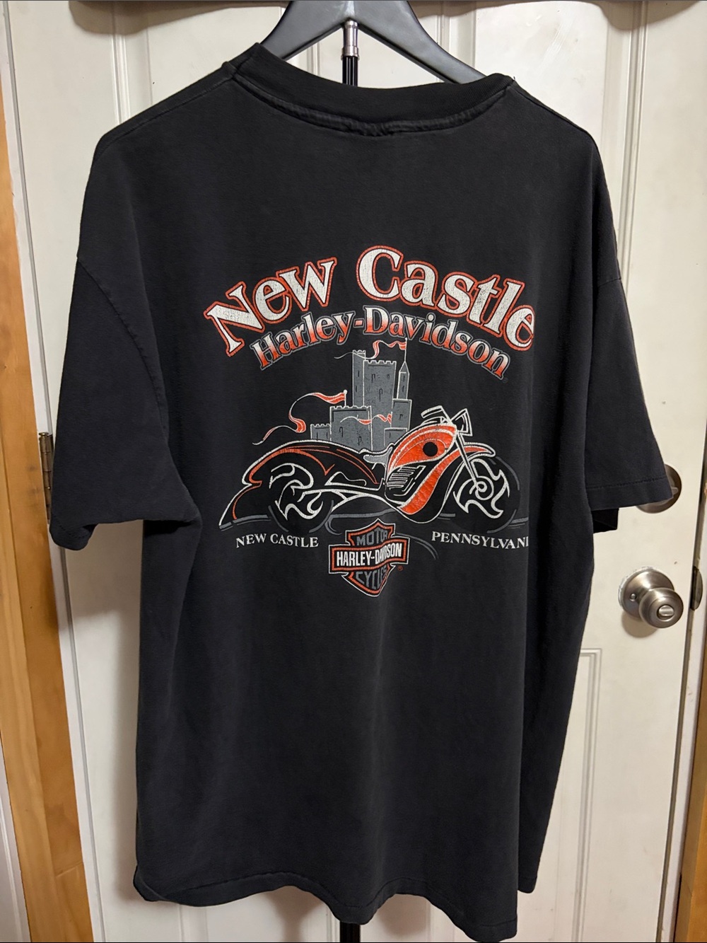 Vintage 1996 Single Stitch Harley Davidson Pocket Tee with Back Graphic